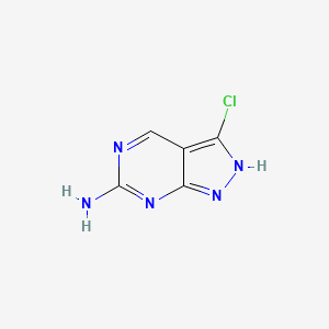 3-Chloro-1H-pyrazolo[3,4-d]pyrimidin-6-amine