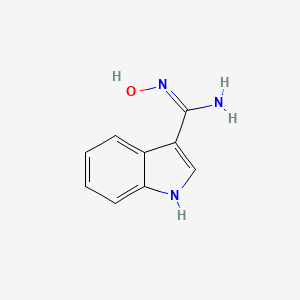 molecular formula C9H9N3O B15071343 N'-hydroxy-1H-indole-3-carboximidamide 