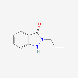 molecular formula C10H12N2O B15071379 2-Propyl-1H-indazol-3(2H)-one CAS No. 89438-54-0