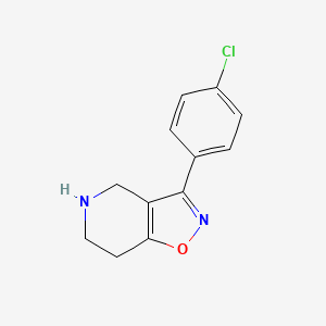 molecular formula C12H11ClN2O B1507138 3-(4-Chlorophenyl)-4,5,6,7-tetrahydroisoxazolo[4,5-C]pyridine CAS No. 1188264-31-4