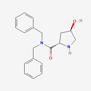 molecular formula C19H22N2O2 B1507140 (2S,4R)-N,N-dibenzyl-4-hydroxypyrrolidine-2-carboxamide CAS No. 915205-76-4