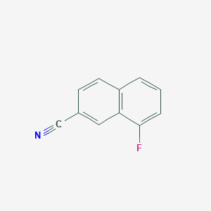 molecular formula C11H6FN B15071408 8-Fluoro-2-naphthonitrile 