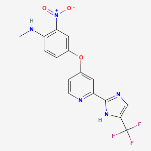 Benzenamine,n-methyl-2-nitro-4-[[2-[5-(trifluoromethyl)-1h-imidazol-2-yl]-4-pyridinyl]oxy]-