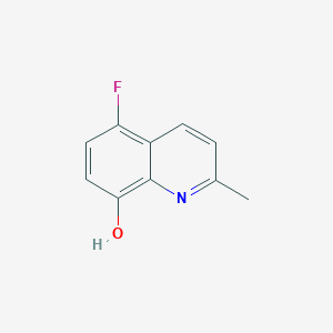 molecular formula C10H8FNO B15071441 5-Fluoro-2-methylquinolin-8-ol 