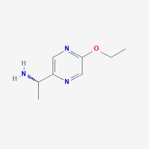 molecular formula C8H13N3O B15071460 (S)-1-(5-Ethoxypyrazin-2-yl)ethanamine 