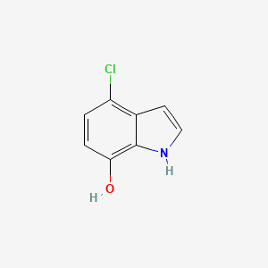 molecular formula C8H6ClNO B15071508 4-chloro-1H-indol-7-ol 