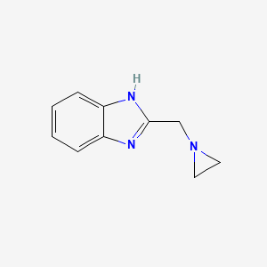 molecular formula C10H11N3 B15071566 2-(Aziridin-1-ylmethyl)-1H-benzo[d]imidazole 