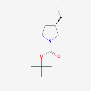 molecular formula C10H18INO2 B1507158 叔丁基(3S)-3-(碘甲基)吡咯烷-1-甲酸酯 CAS No. 224168-68-7