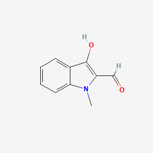 molecular formula C10H9NO2 B15071584 3-hydroxy-1-methyl-1H-indole-2-carbaldehyde 