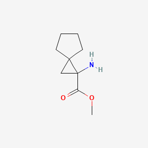 molecular formula C9H15NO2 B15071589 Methyl 1-aminospiro[2.4]heptane-1-carboxylate 