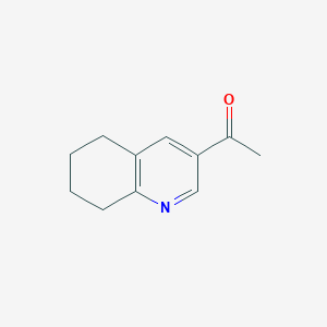 molecular formula C11H13NO B15071630 1-(5,6,7,8-Tetrahydroquinolin-3-yl)ethanone 