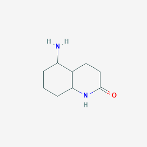 molecular formula C9H16N2O B15071642 5-Aminooctahydroquinolin-2(1H)-one 