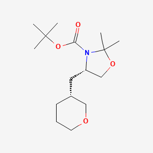 (S)-tert-Butyl 2,2-dimethyl-4-(((R)-tetrahydro-2H-pyran-3-yl)methyl)oxazolidine-3-carboxylate
