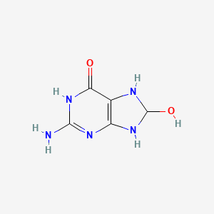 molecular formula C5H7N5O2 B15071683 2-Amino-8-hydroxy-8,9-dihydro-1H-purin-6(7H)-one 