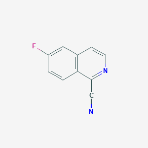 molecular formula C10H5FN2 B15071694 6-Fluoroisoquinoline-1-carbonitrile 