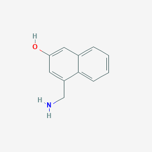 molecular formula C11H11NO B15071710 1-(Aminomethyl)-3-hydroxynaphthalene 