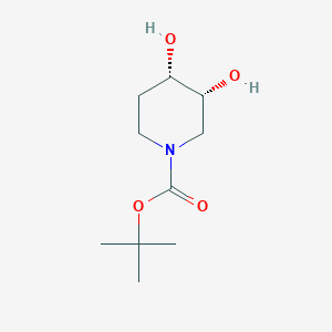 molecular formula C10H19NO4 B1507173 (3R,4S)-tert-Butyl 3,4-dihydroxypiperidine-1-carboxylate 