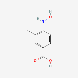 molecular formula C8H9NO3 B15071732 4-(Hydroxyamino)-3-methylbenzoic acid 