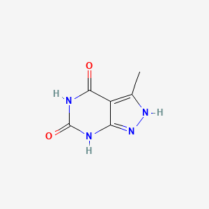 molecular formula C6H6N4O2 B15071775 3-Methyl-1H-pyrazolo[3,4-d]pyrimidine-4,6(5H,7H)-dione 