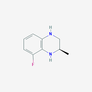 molecular formula C9H11FN2 B15071789 (2R)-8-fluoro-2-methyl-1,2,3,4-tetrahydroquinoxaline 