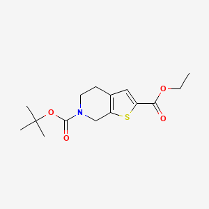 molecular formula C15H21NO4S B1507181 6-tert-Butyl 2-ethyl 4,5-dihydrothieno[2,3-c]pyridine-2,6(7H)-dicarboxylate CAS No. 1135124-02-5