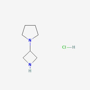 molecular formula C7H15ClN2 B15071823 1-(Azetidin-3-yl)pyrrolidine hydrochloride 