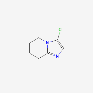 molecular formula C7H9ClN2 B15071846 3-Chloro-5,6,7,8-tetrahydroimidazo[1,2-a]pyridine 