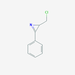 molecular formula C9H8ClN B15071864 2-(Chloromethyl)-3-phenyl-2H-azirene CAS No. 59507-62-9