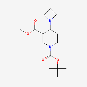 1-tert-Butyl 3-methyl 4-(azetidin-1-yl)piperidine-1,3-dicarboxylate