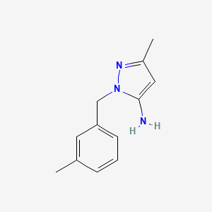 molecular formula C12H15N3 B1507188 3-Methyl-1-(3-methylbenzyl)-1H-pyrazol-5-amine CAS No. 1015845-95-0