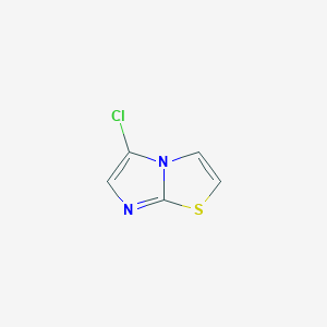 molecular formula C5H3ClN2S B15071889 5-Chloroimidazo[2,1-b]thiazole 