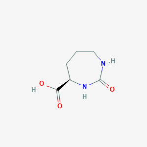 molecular formula C6H10N2O3 B15071921 (R)-2-Oxo-1,3-diazepane-4-carboxylic acid CAS No. 166961-73-5