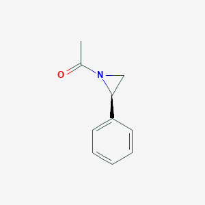 molecular formula C10H11NO B15071930 (R)-1-(2-Phenylaziridin-1-yl)ethanone 