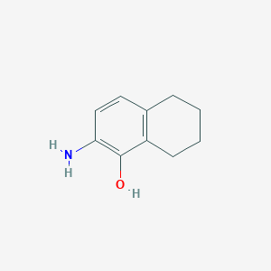 molecular formula C10H13NO B15071960 2-Amino-5,6,7,8-tetrahydronaphthalen-1-ol 