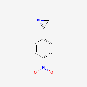 molecular formula C8H6N2O2 B15071968 3-(4-Nitrophenyl)-2H-azirine CAS No. 477249-36-8