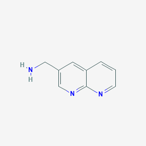 molecular formula C9H9N3 B15072005 (1,8-Naphthyridin-3-YL)methanamine 