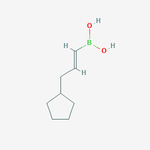 molecular formula C8H15BO2 B15072017 (E)-(3-Cyclopentylprop-1-en-1-yl)boronic acid 