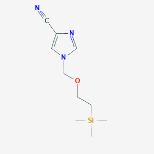 molecular formula C10H17N3OSi B1507202 1-(2-trimethylsilanyl-ethoxymethyl)-1H-imidazole-4-carbonitrile 