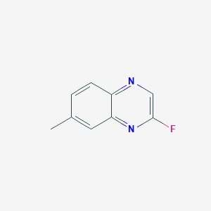 molecular formula C9H7FN2 B15072045 2-Fluoro-7-methylquinoxaline 