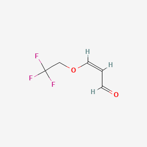 molecular formula C5H5F3O2 B15072049 (Z)-3-(2,2,2-trifluoroethoxy)prop-2-enal 