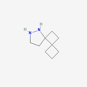 molecular formula C9H16N2 B15072051 6,7-Diazadispiro[3.0.4~5~.2~4~]undecane CAS No. 90845-75-3