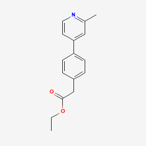 molecular formula C16H17NO2 B1507206 Ethyl 2-(4-(2-methylpyridin-4-yl)phenyl)acetate 