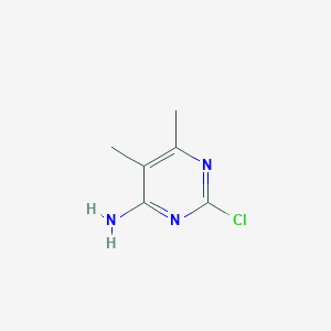 molecular formula C6H8ClN3 B15072100 2-Chloro-5,6-dimethylpyrimidin-4-amine 