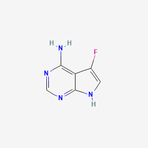 molecular formula C6H5FN4 B15072102 5-Fluoro-7H-pyrrolo[2,3-d]pyrimidin-4-amine 