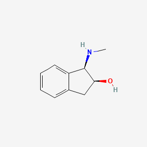 molecular formula C10H13NO B15072103 (1R,2S)-1-(Methylamino)-2,3-dihydro-1H-inden-2-ol CAS No. 164347-51-7