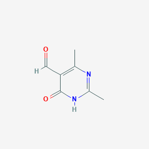 molecular formula C7H8N2O2 B15072136 2,4-Dimethyl-6-oxo-1,6-dihydropyrimidine-5-carbaldehyde 