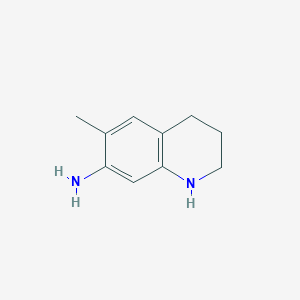 molecular formula C10H14N2 B15072137 6-Methyl-1,2,3,4-tetrahydroquinolin-7-amine 