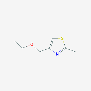 molecular formula C7H11NOS B15072144 4-(Ethoxymethyl)-2-methylthiazole 