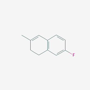 molecular formula C11H11F B15072170 7-Fluoro-3-methyl-1,2-dihydronaphthalene 