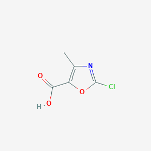 molecular formula C5H4ClNO3 B15072239 2-Chloro-4-methyloxazole-5-carboxylic acid 